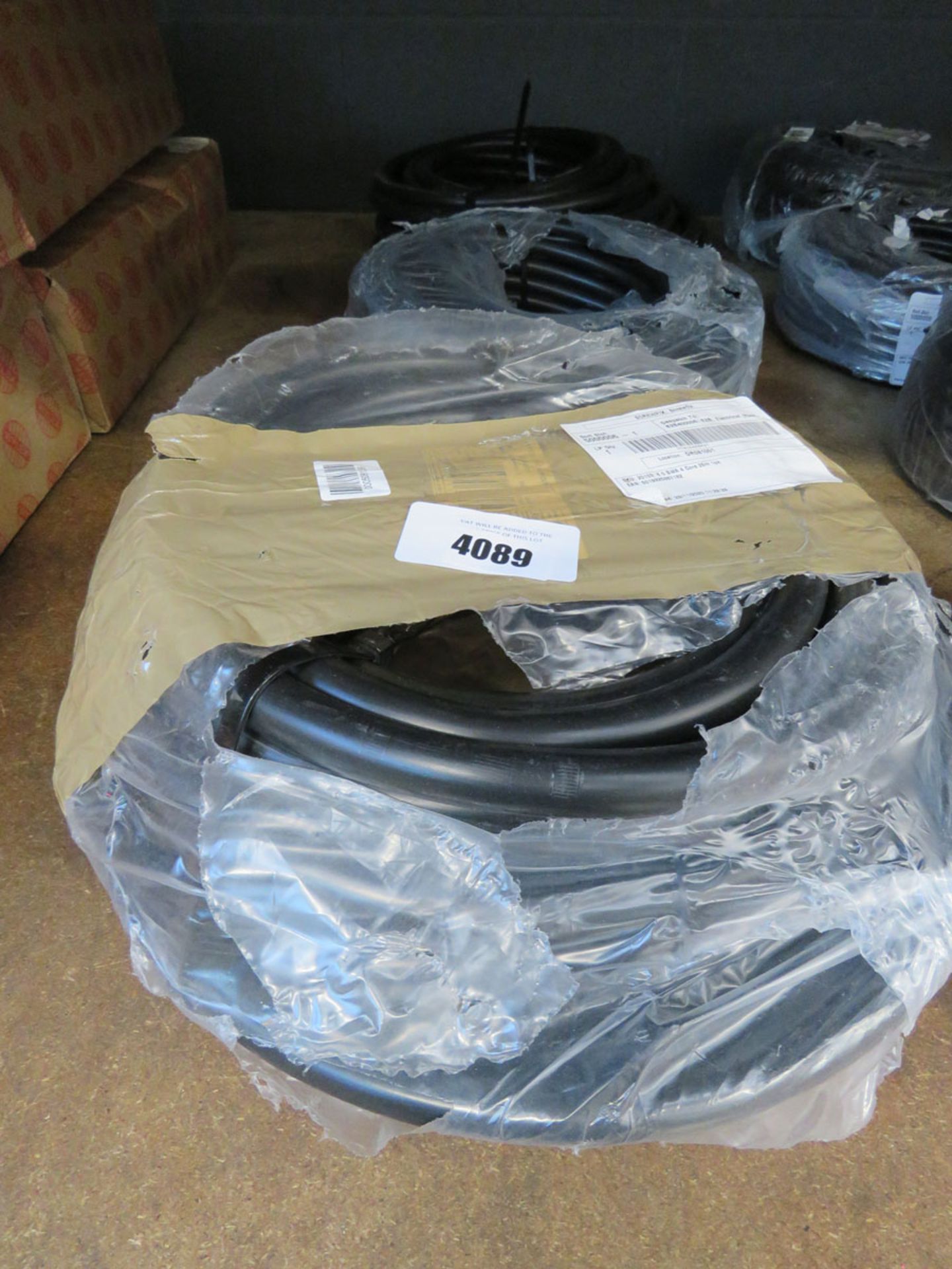 3 medium size rolls of armoured cable 3 & 4 core