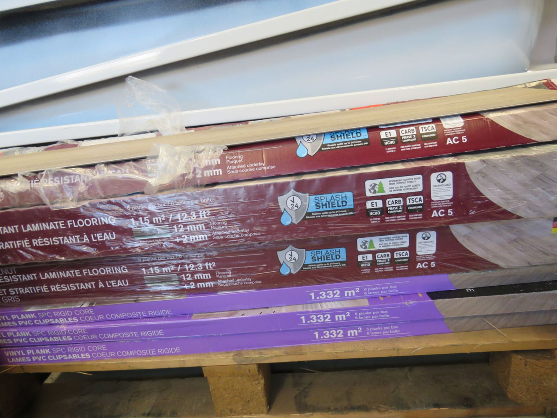 6 packs of assorted laminate and vinyl flooring - Image 2 of 2