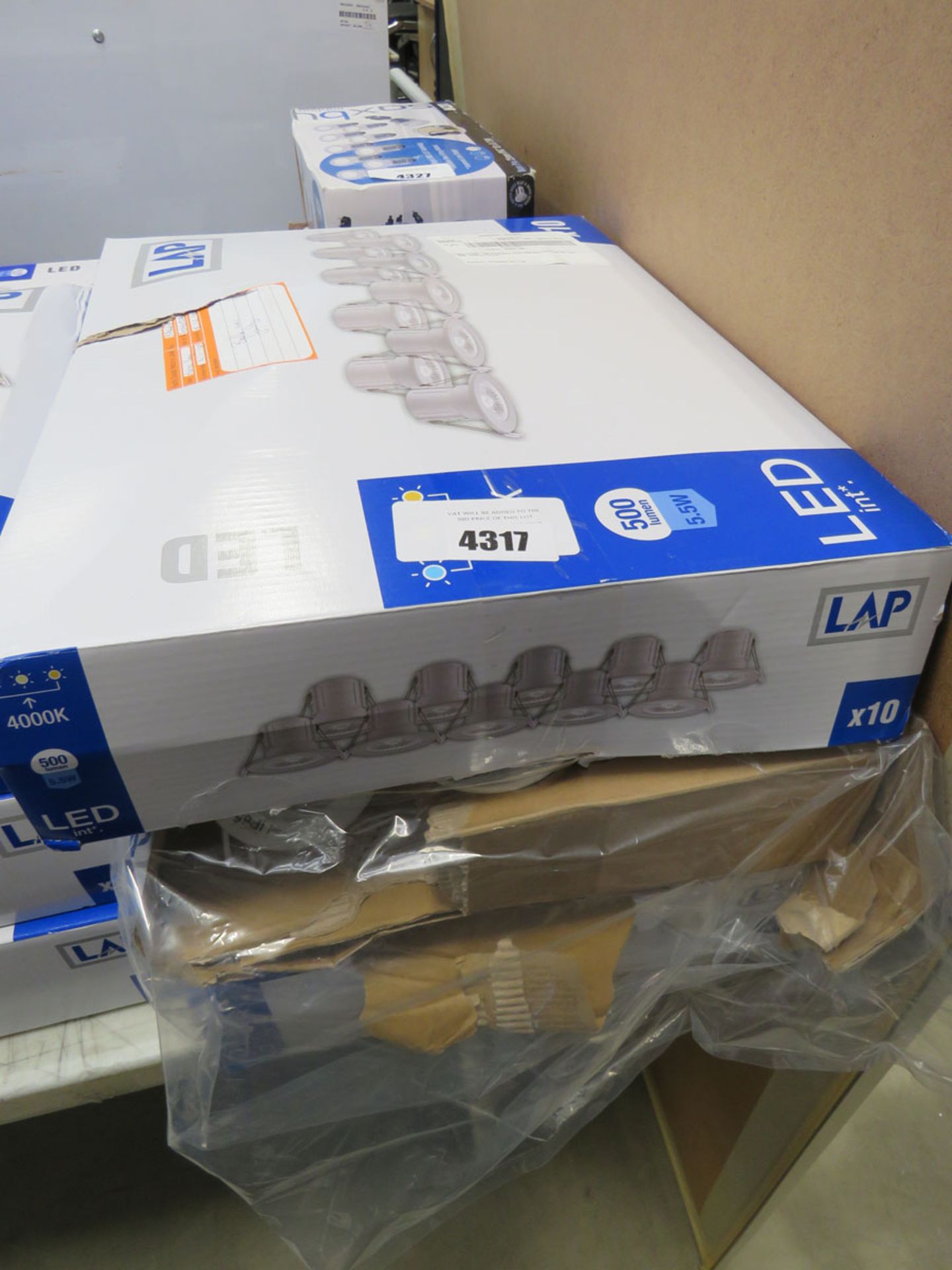 3 boxes of LAP LED downlights