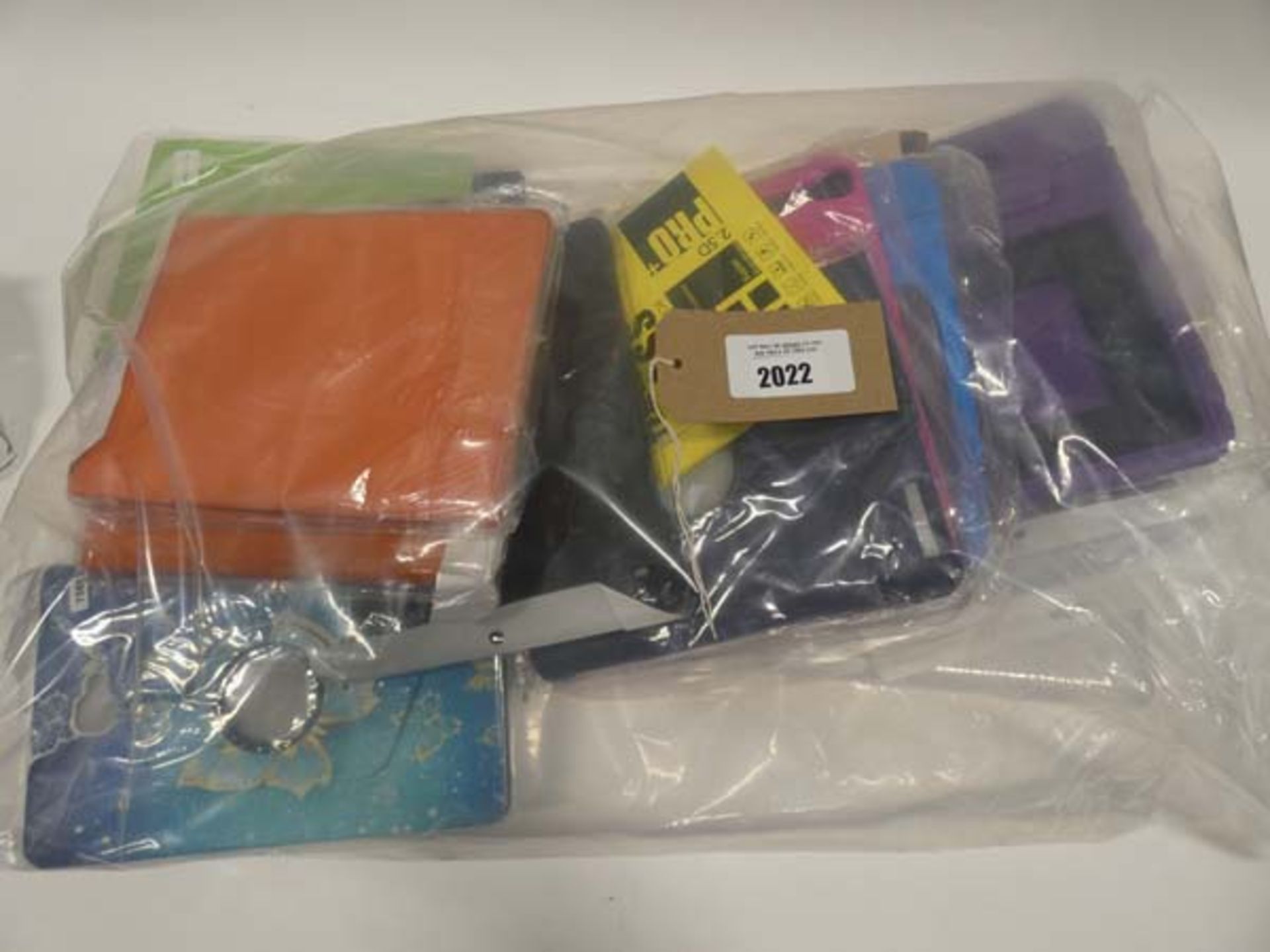 Bag containing quantity of tablet cases