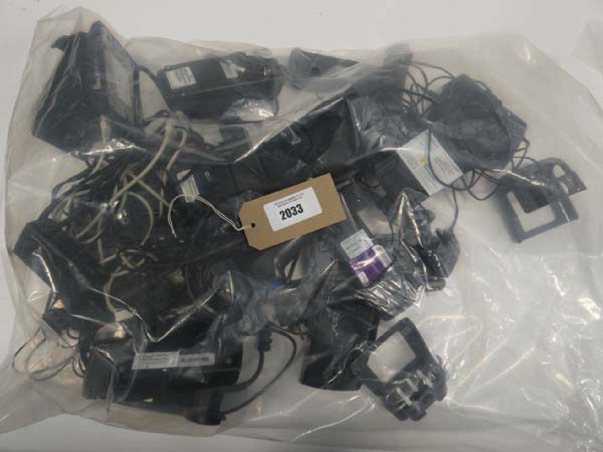 Bag containing charging docks for various point of sale systems