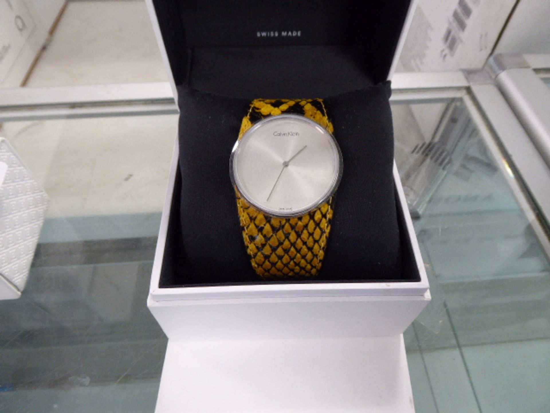 A Calvin Klein wristwatch with box
