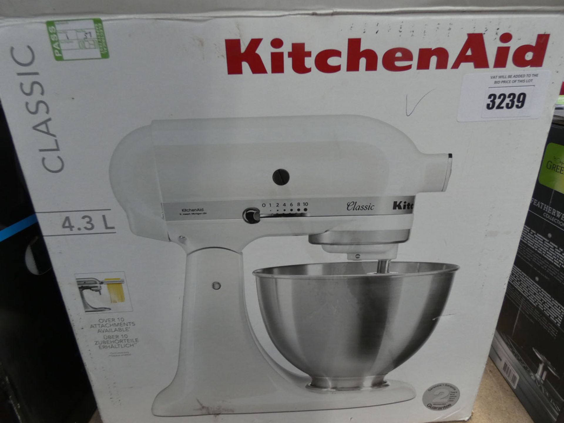 (TN51) Boxed Kitchenaid 4.3 litre classic mixer