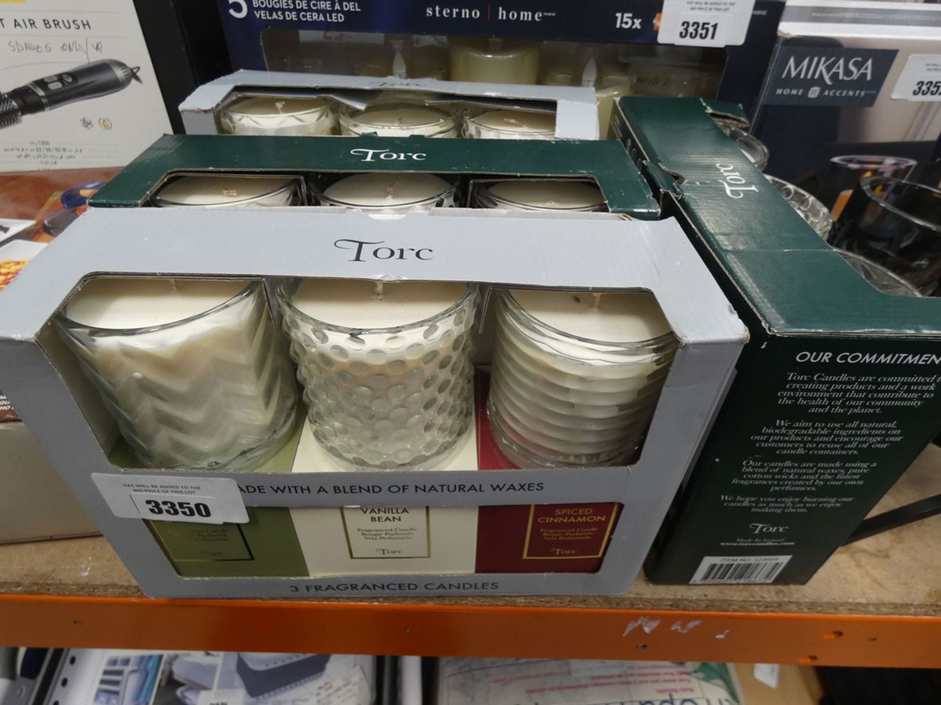 4 Torc fragrant candle sets