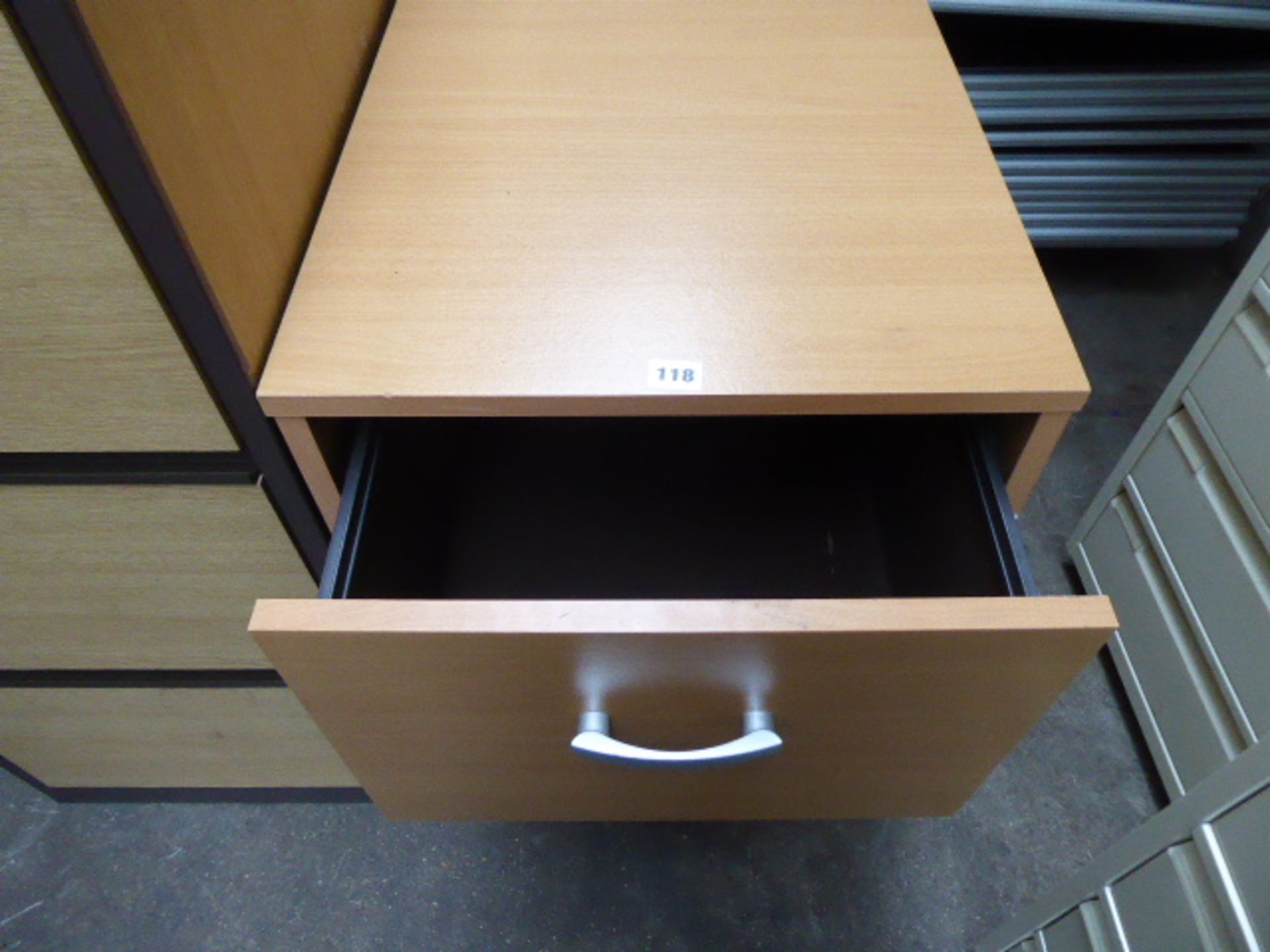 Beech 2 drawer filing cabinet - Image 2 of 2