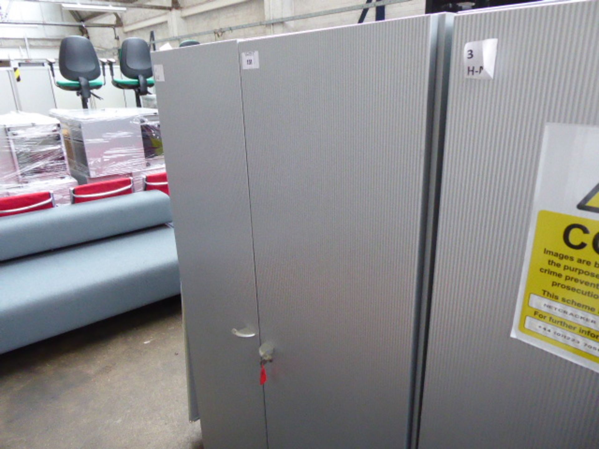 100 cm Steelcase 2 door storage cabinet