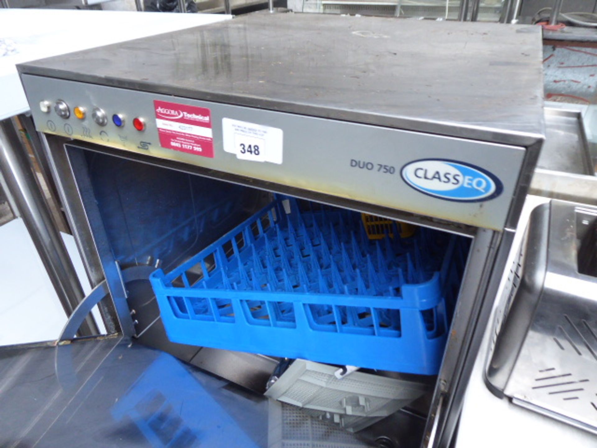 58cm classeq duo 750 drop front dishwasher on stand - Image 2 of 2