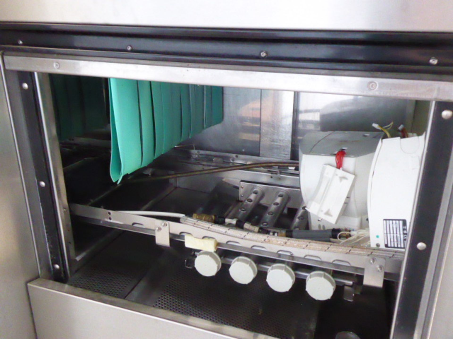 Meiko model K200 fight deck commercial pass through dishwasher with associated waste disposal unit - Image 3 of 6