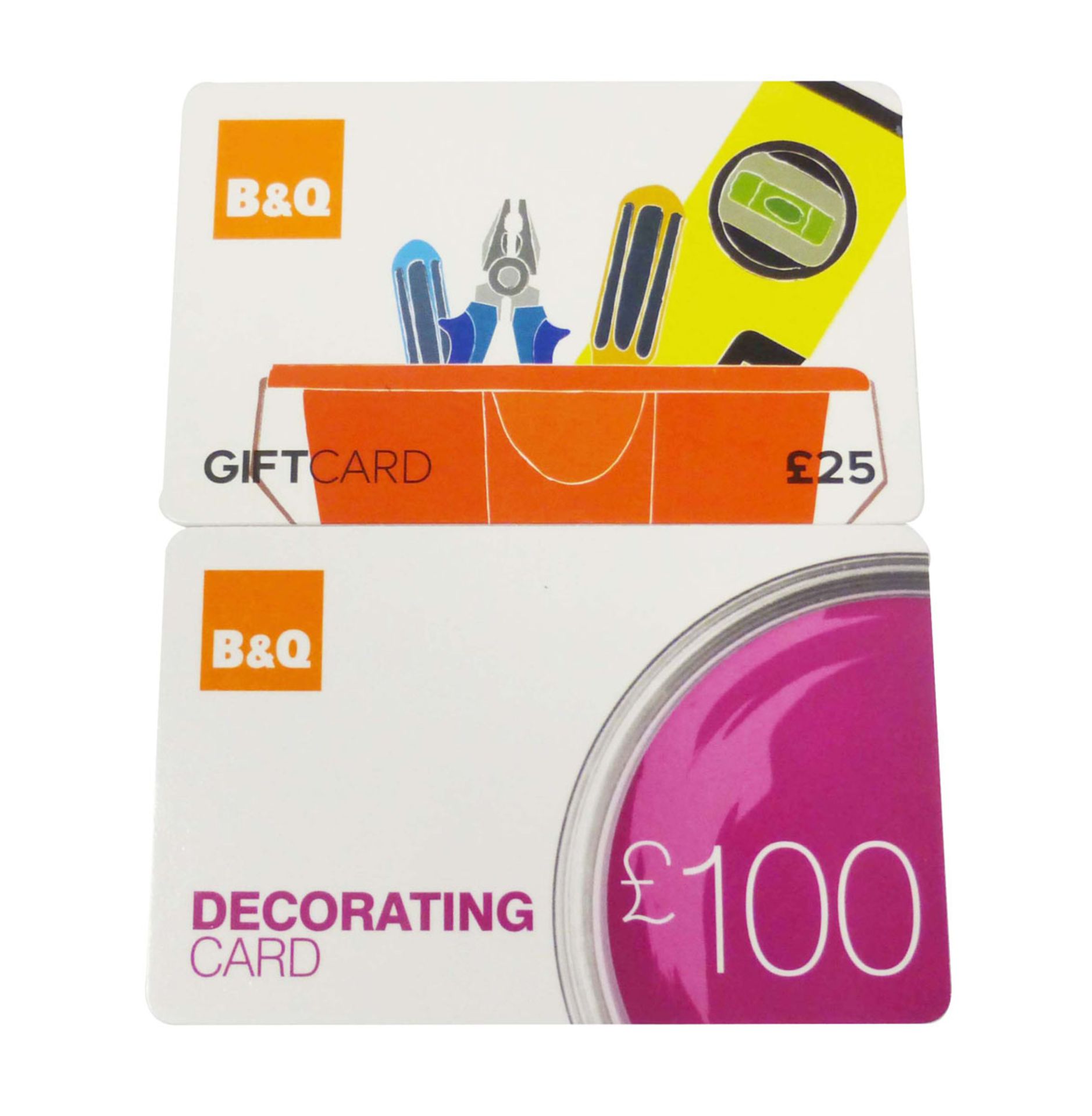 B & Q (x2) - Total face value £125