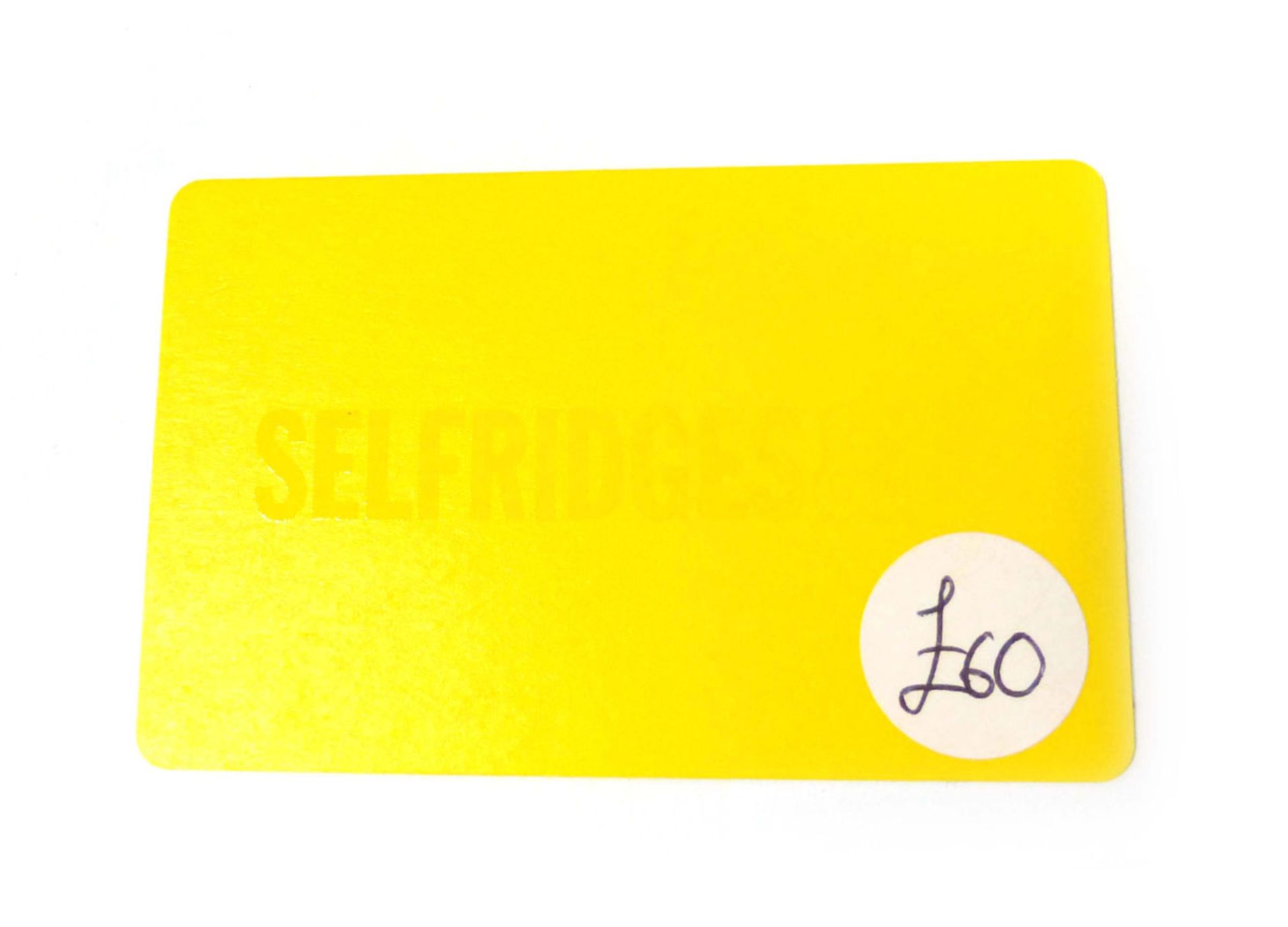 Selfridges (x1) - Total face value £60