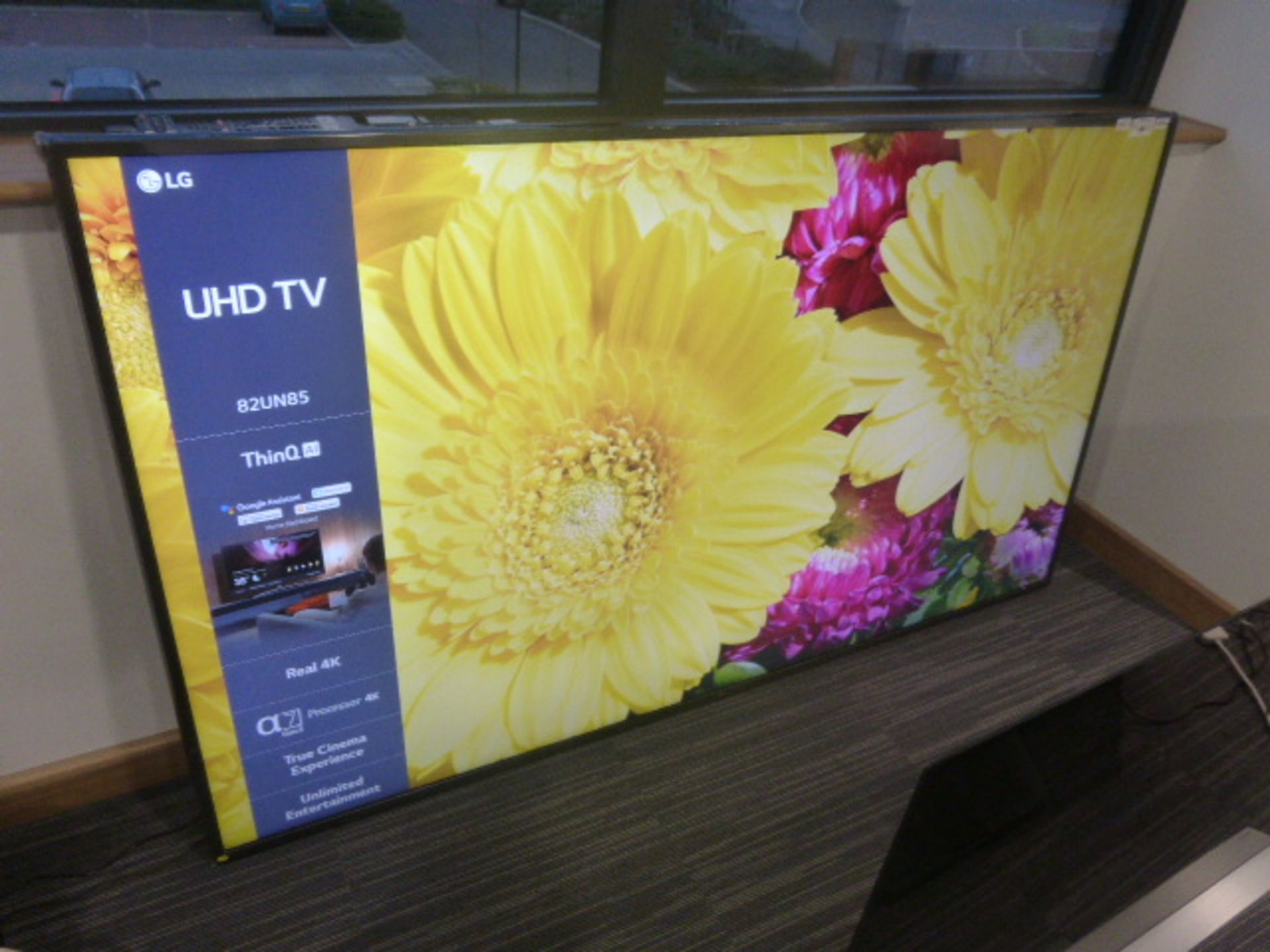 R119, 82'' LG 4K UHTV, model 82UN85006LA, this TV has no stand, to include box no. B17