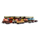 Five Trix Twin OO gauge coaches, each boxed, together with twelve items of Trix rolling stock,