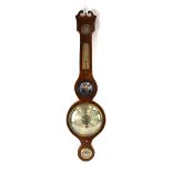 A. Guarnerio, St Ives: a 19th century banjo barometer with a mahogany and strung case, h.