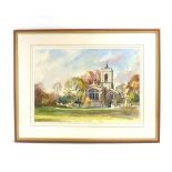 David Green (d. 2013), 'Castle Ashby' signed, inscribed and dated 1998, watercolour, 34.5 x 50.