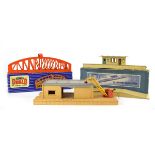 A quantity of Hornby Dublo OO gauge buildings including island platforms, footbridges,