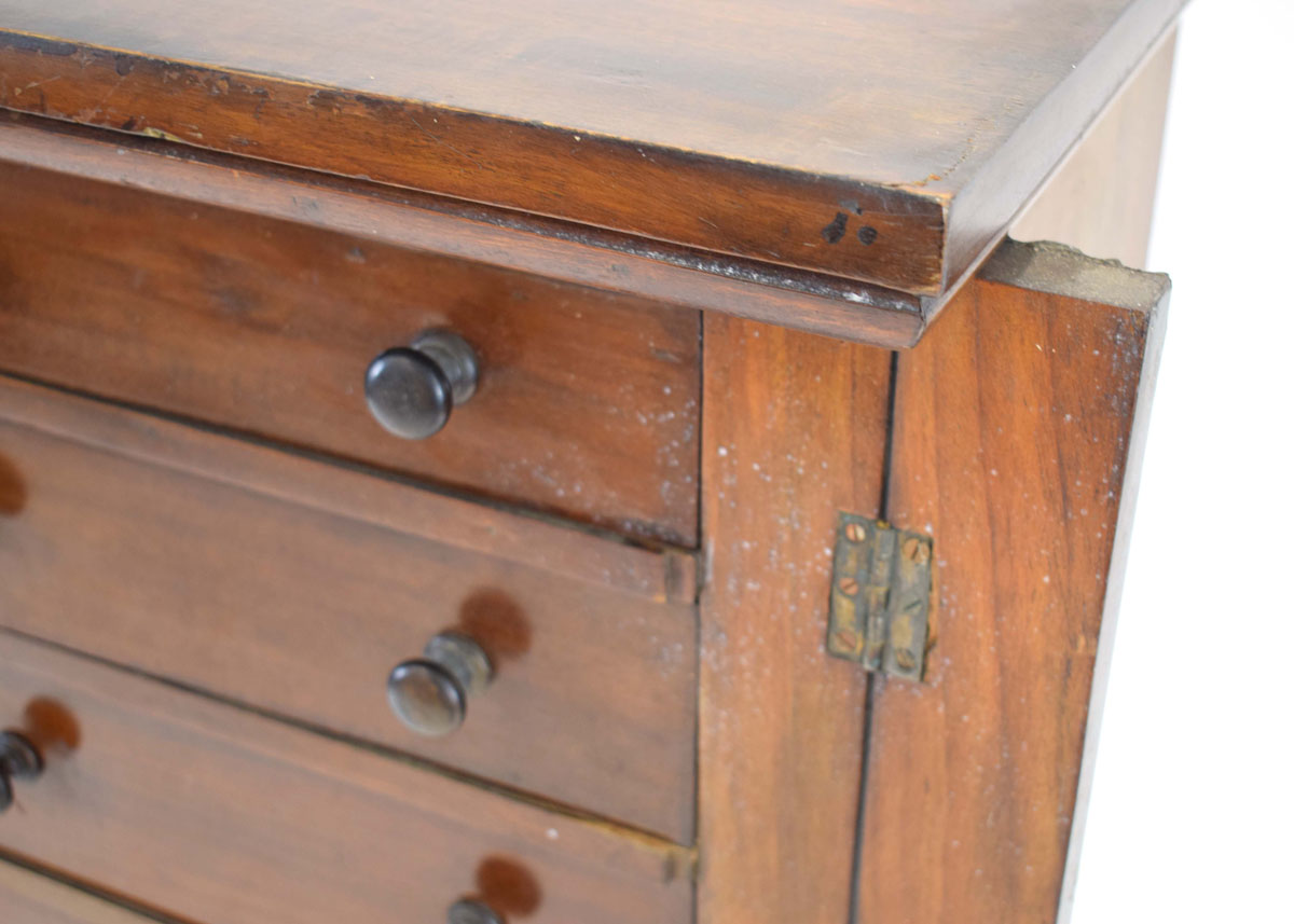 A Victorian mahogany 'Wellington' chest with seven drawers, - Image 4 of 4