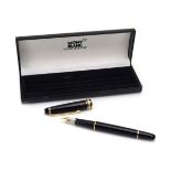 A cased Mont Blanc lady's Meisterstuck fountain pen with a 14ct gold nib CONDITION