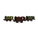 Three Hornby O gauge 0-4-0 tank loco's,