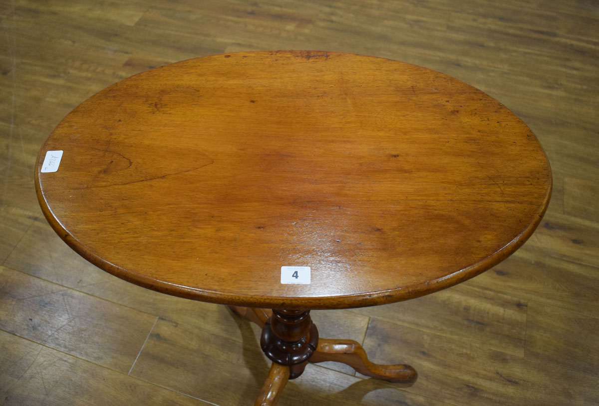 A late 19th century mahogany occasional/wine table, - Image 3 of 3