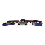 Twenty-one Hornby Dublo OO gauge wagons including two Royal Mail vans and others,