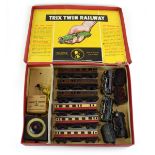 A Trix Twin OO gauge set comprising three loco's three tenders and six coaches,