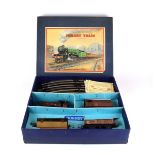 A Hornby O gauge clockwork tank goods train set, No.