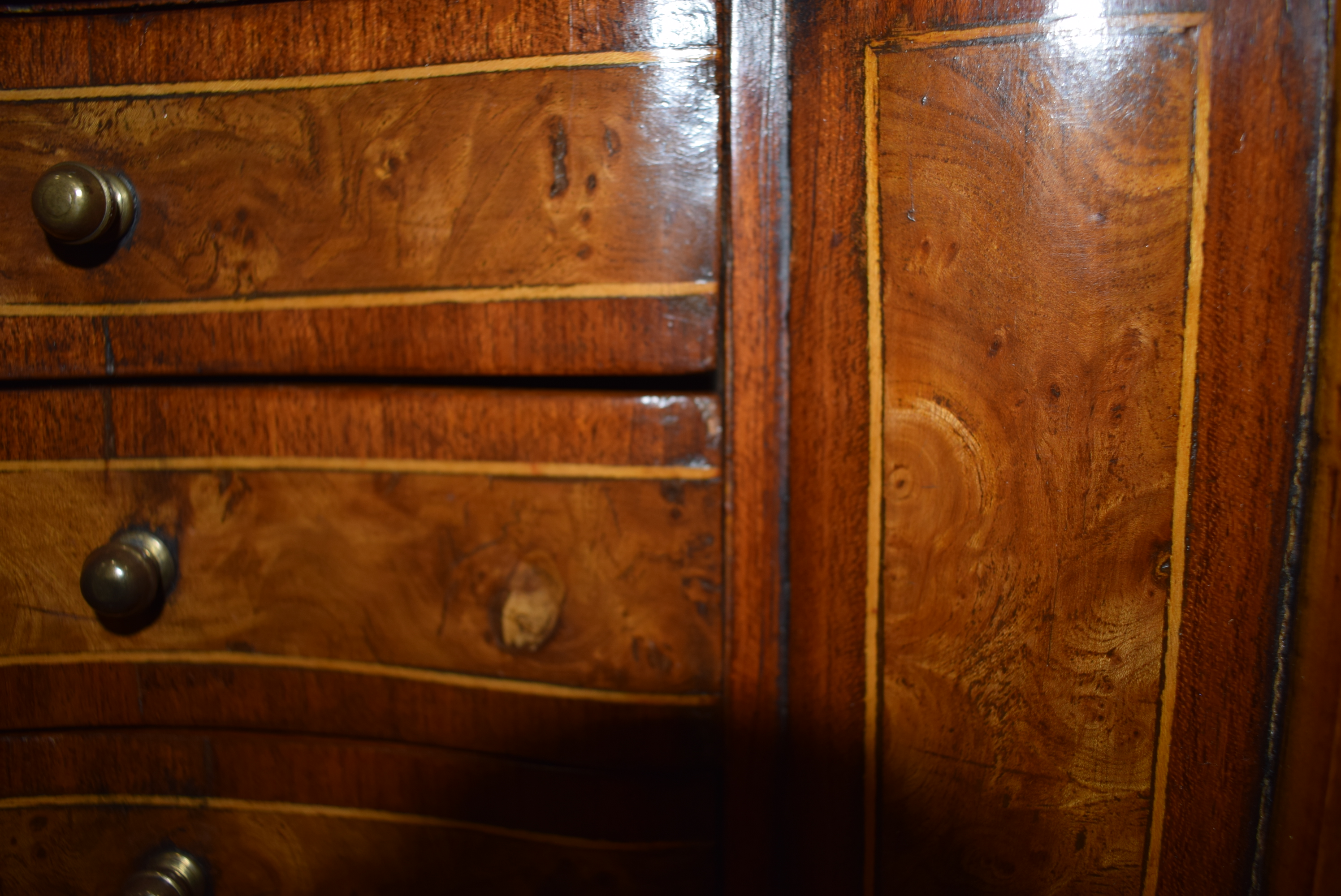 A pair of Louis XV style burr elm, mahogany, - Image 37 of 45