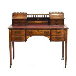 A late 19th/early 20th century rosewood,