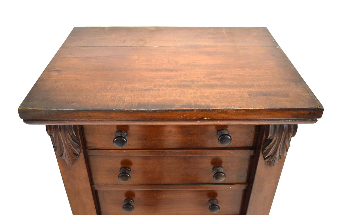 A Victorian mahogany 'Wellington' chest with seven drawers, - Image 2 of 4