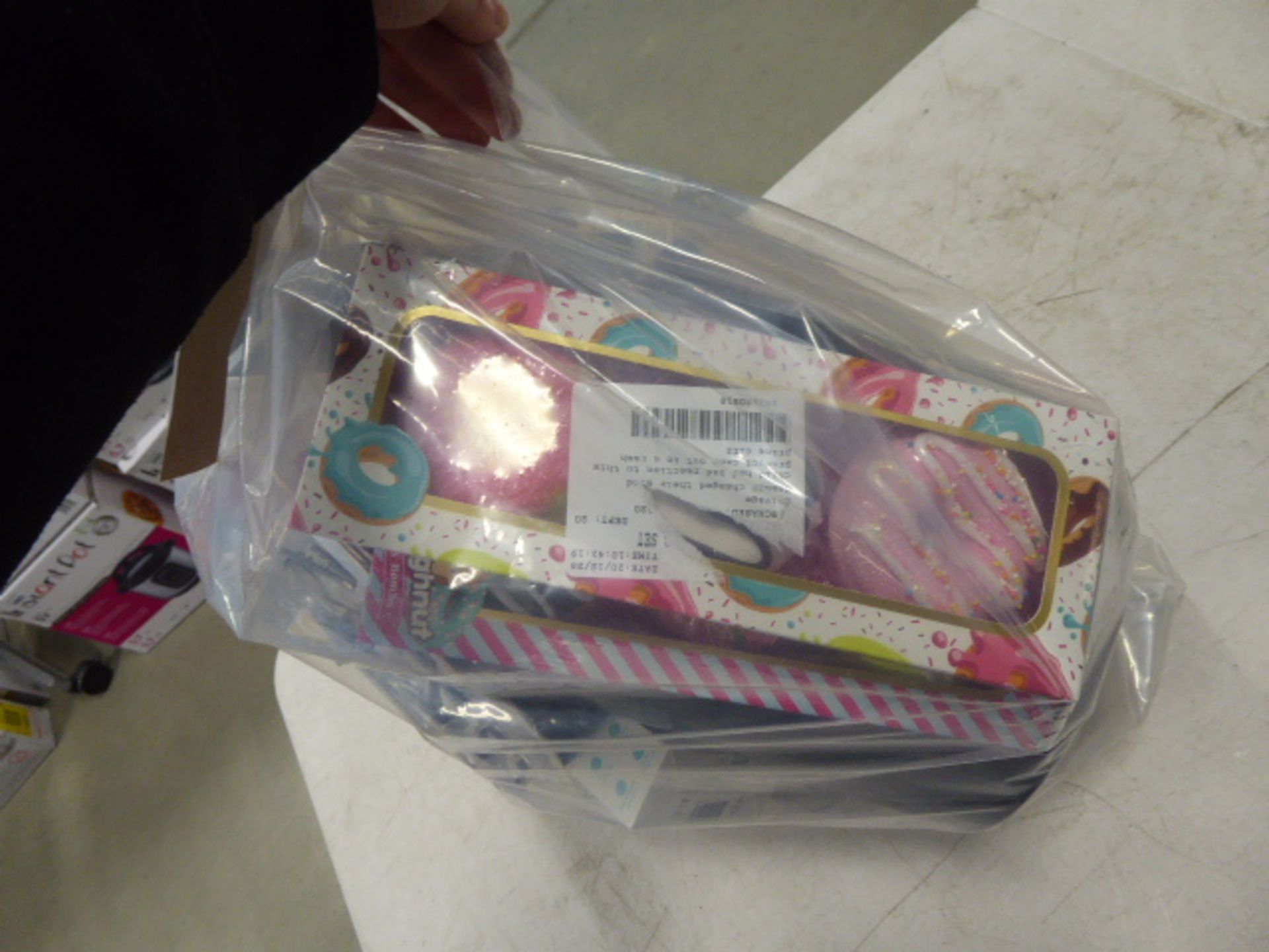 Bag containing bucket, bath bombs, reading glasses, thermometers, etc. - Image 2 of 2