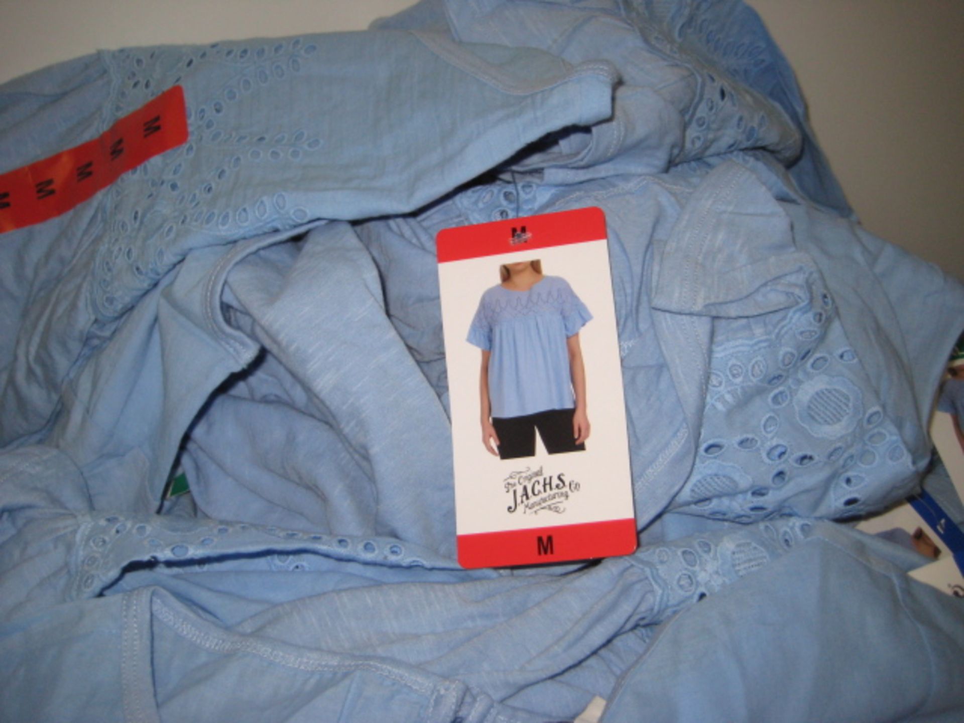 Bag containing 40 Jachs of New York ladies tops in light blue, sizes ranging from M - XL - Image 2 of 2