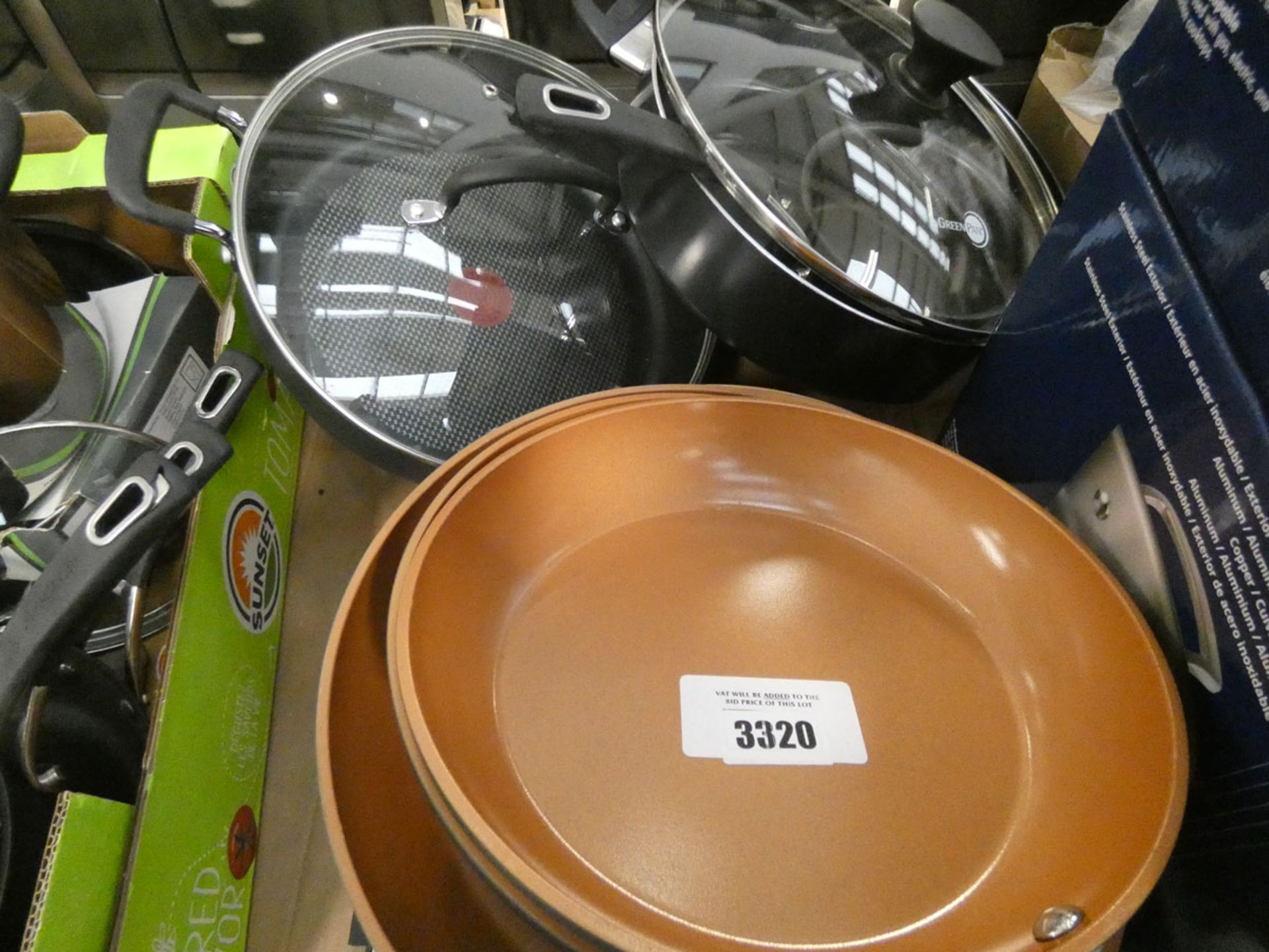 Selection of Gotham Pro used pans, Tefal green pan, etc - Image 2 of 2