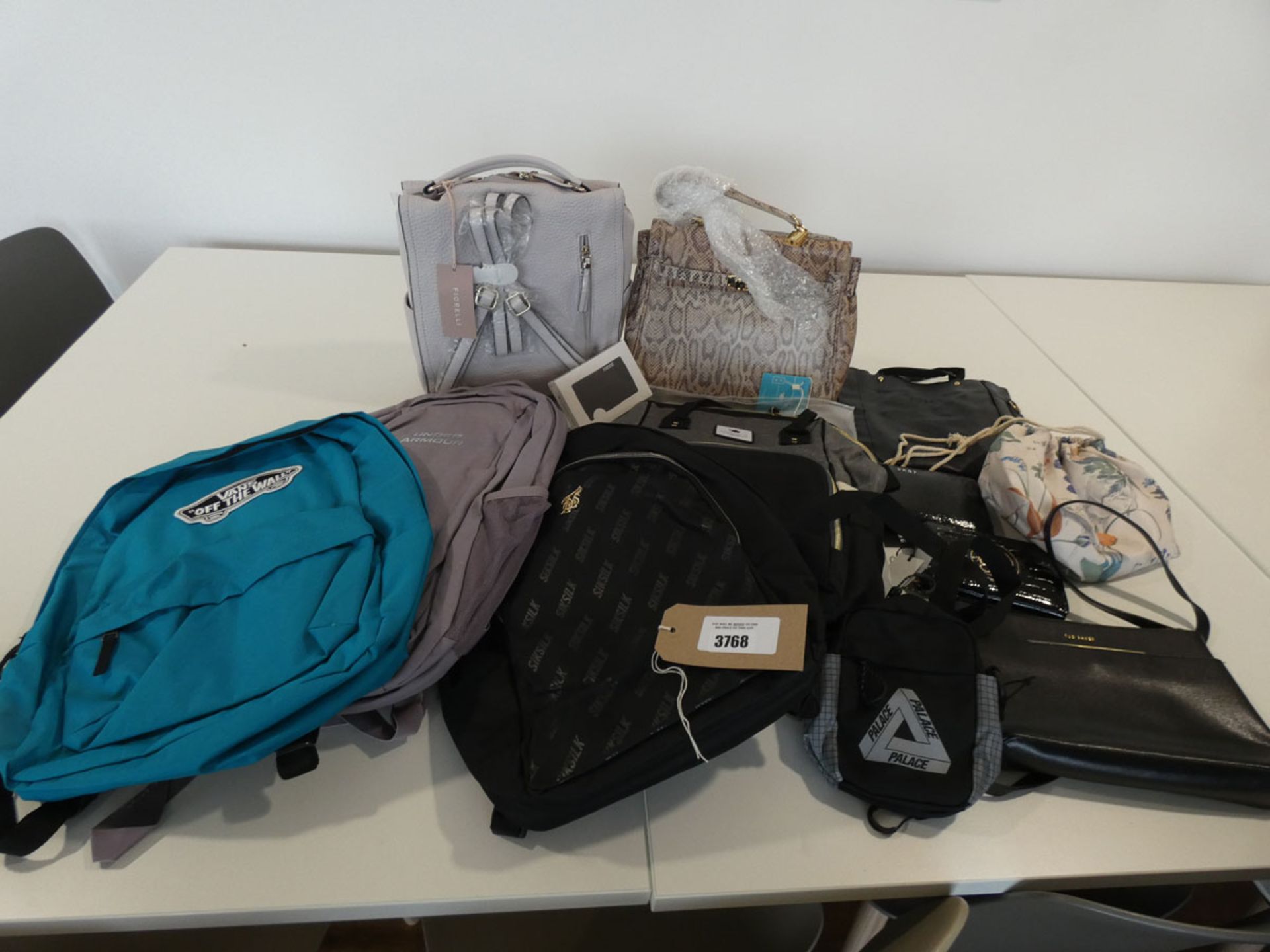 Large selection of bags, handbags, purses, backpacks, etc