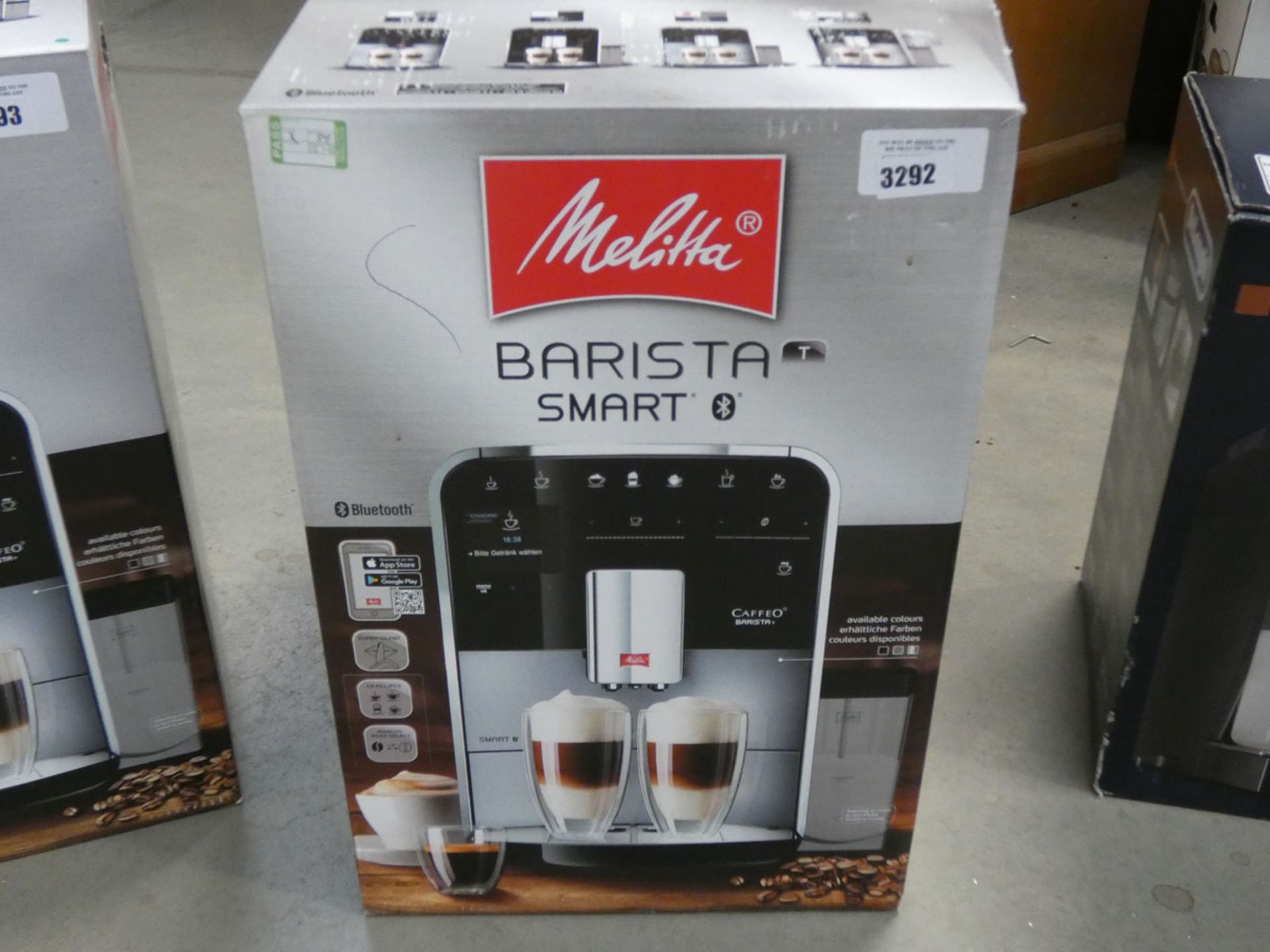 (59) Boxed De Longhi Barista bluetooth smart coffee machine