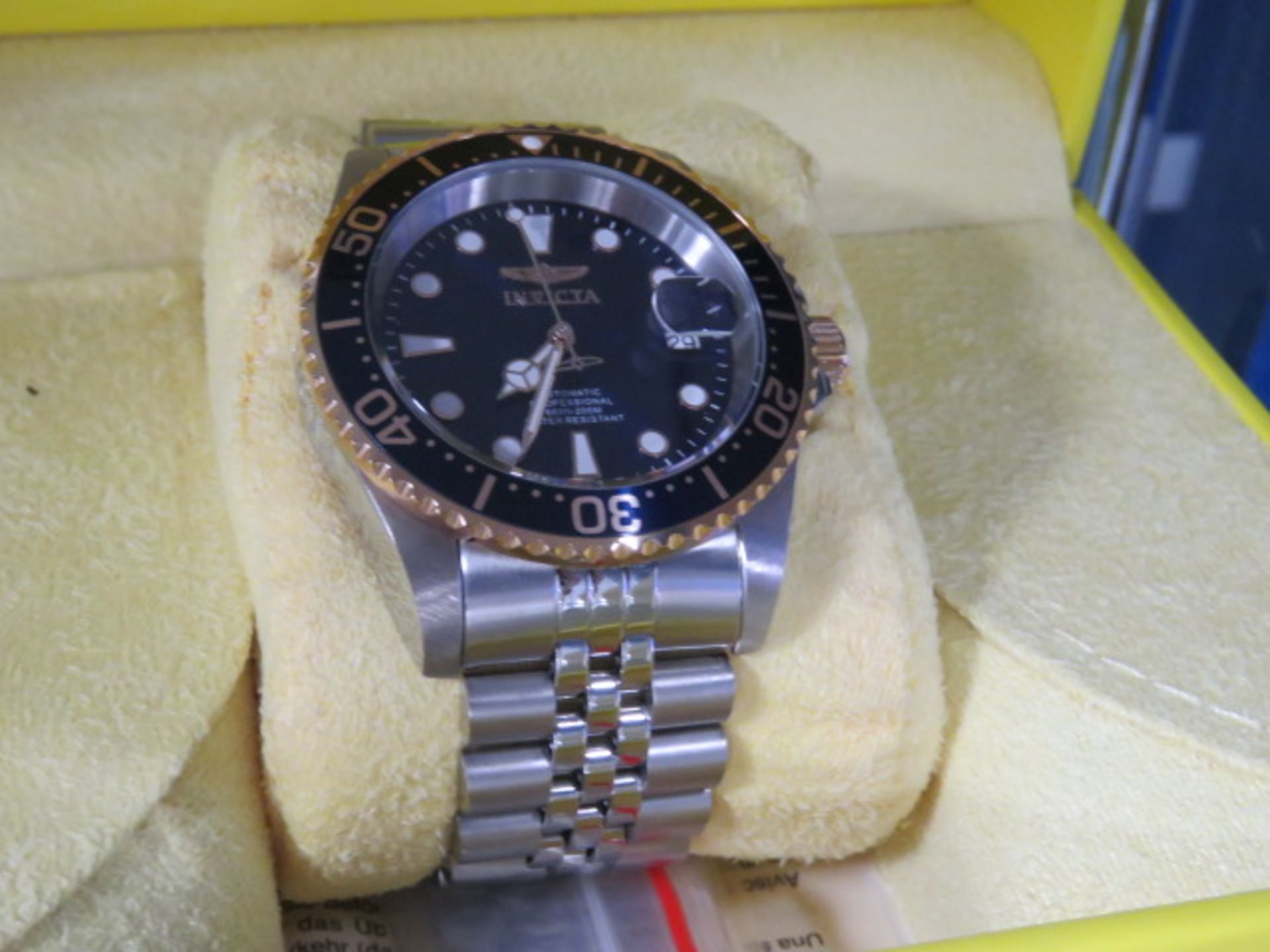 Invicta automatic stainless steel strap wristwatch with box - Image 2 of 2
