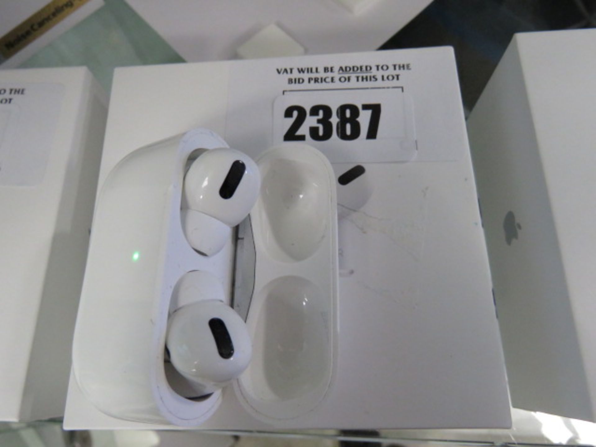 Apple Airpods Pro with wireless charging case and box