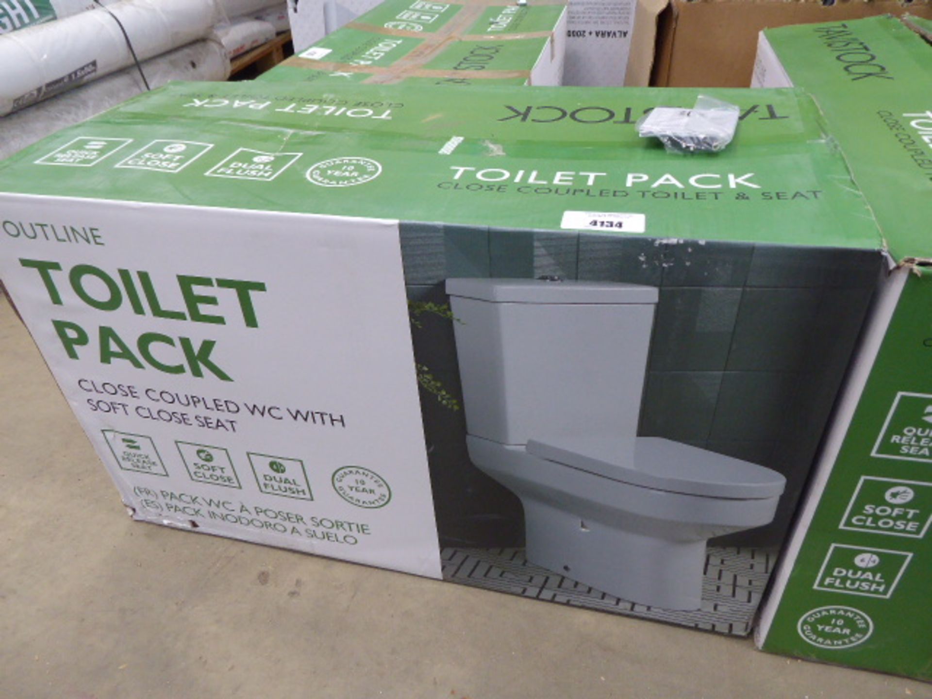 Tavistock boxed toilet pan and cistern