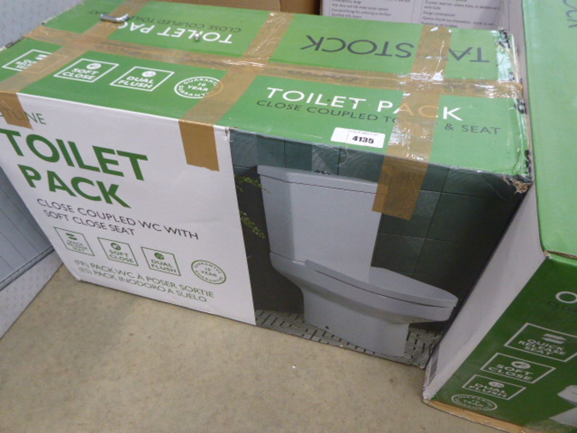 Tavistock boxed toilet pan and cistern