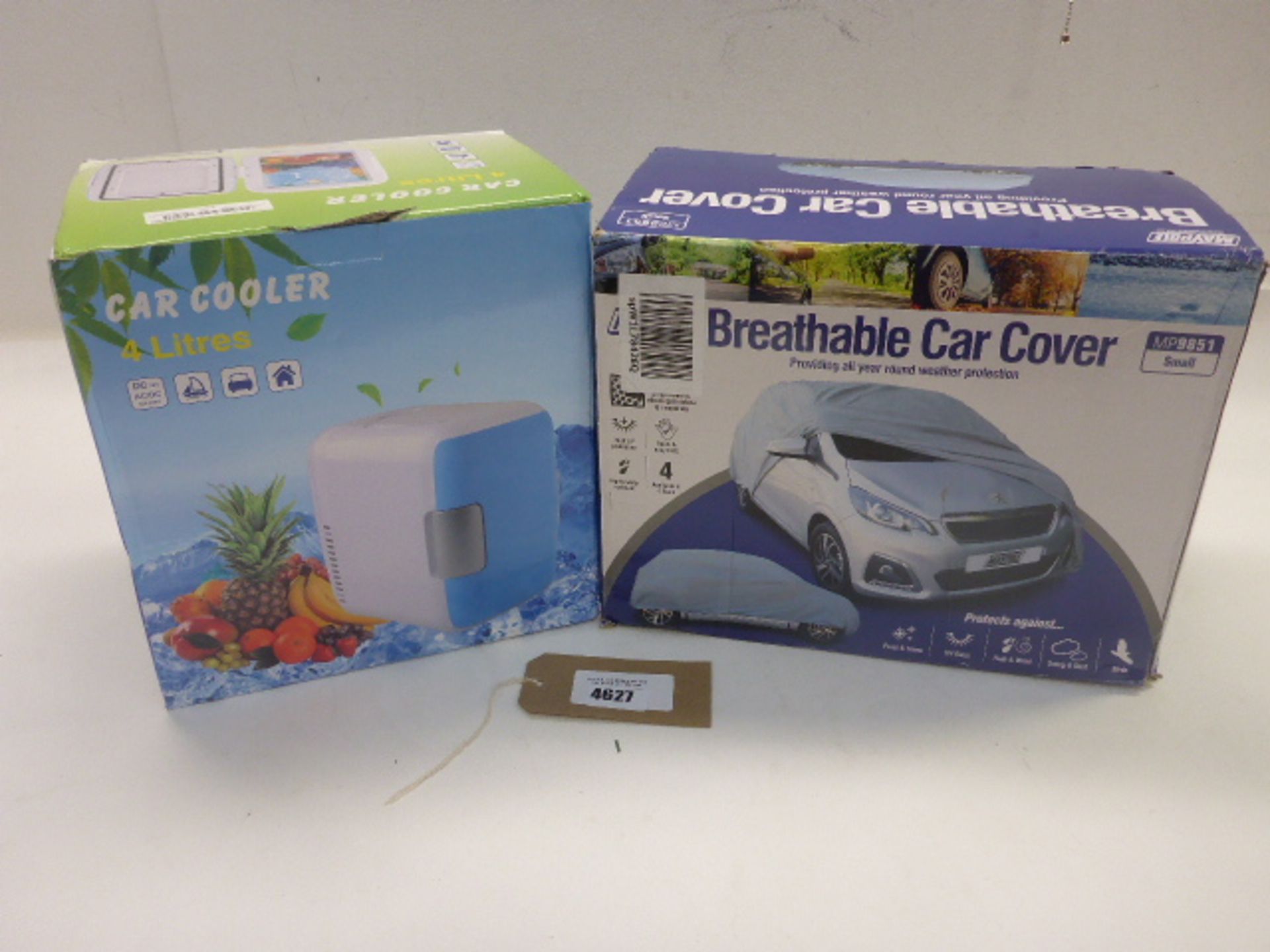 Breathable car cover and 4l car cooler