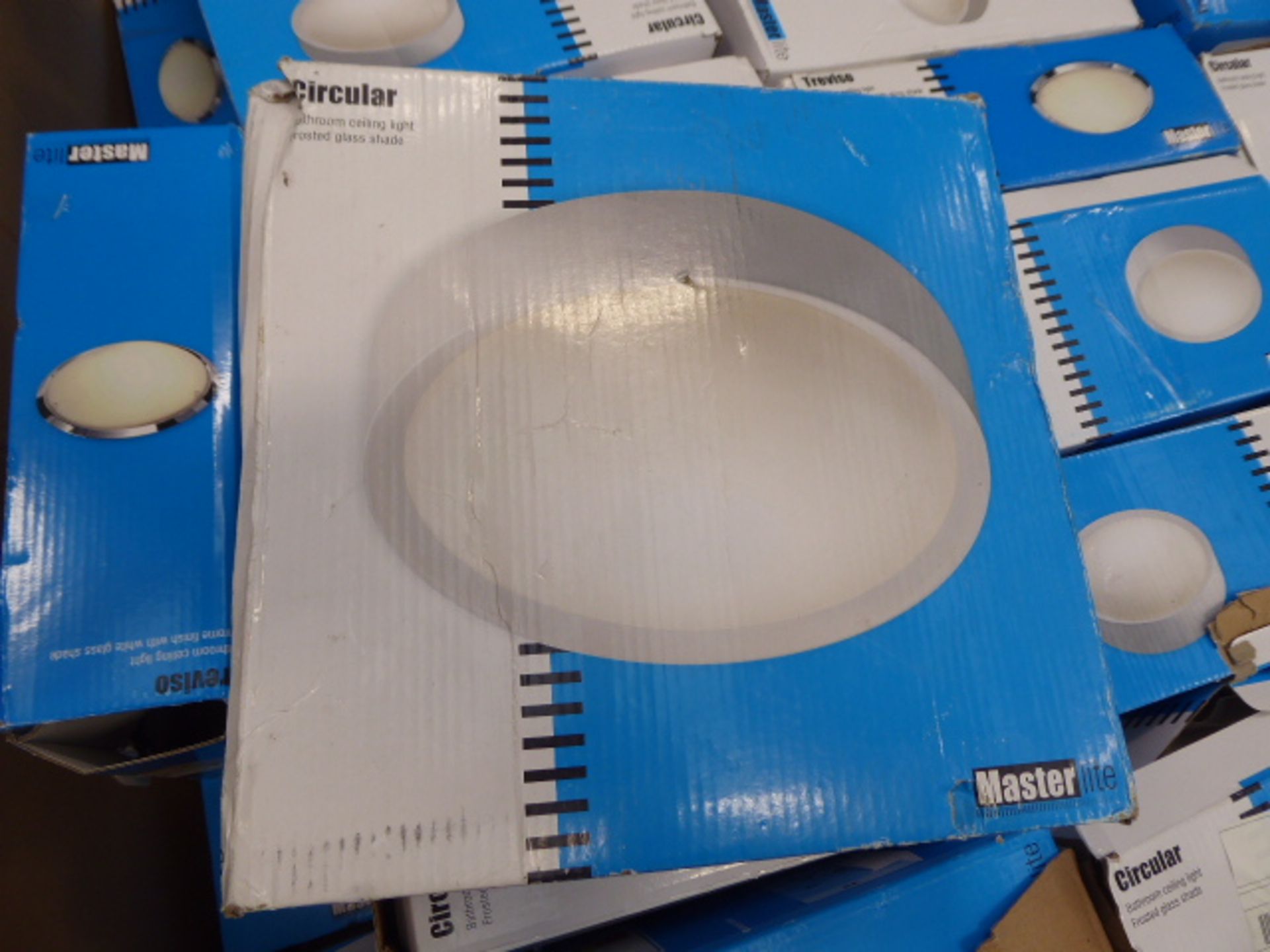 A large pallet box of circular bathroom ceiling lights - Image 2 of 2