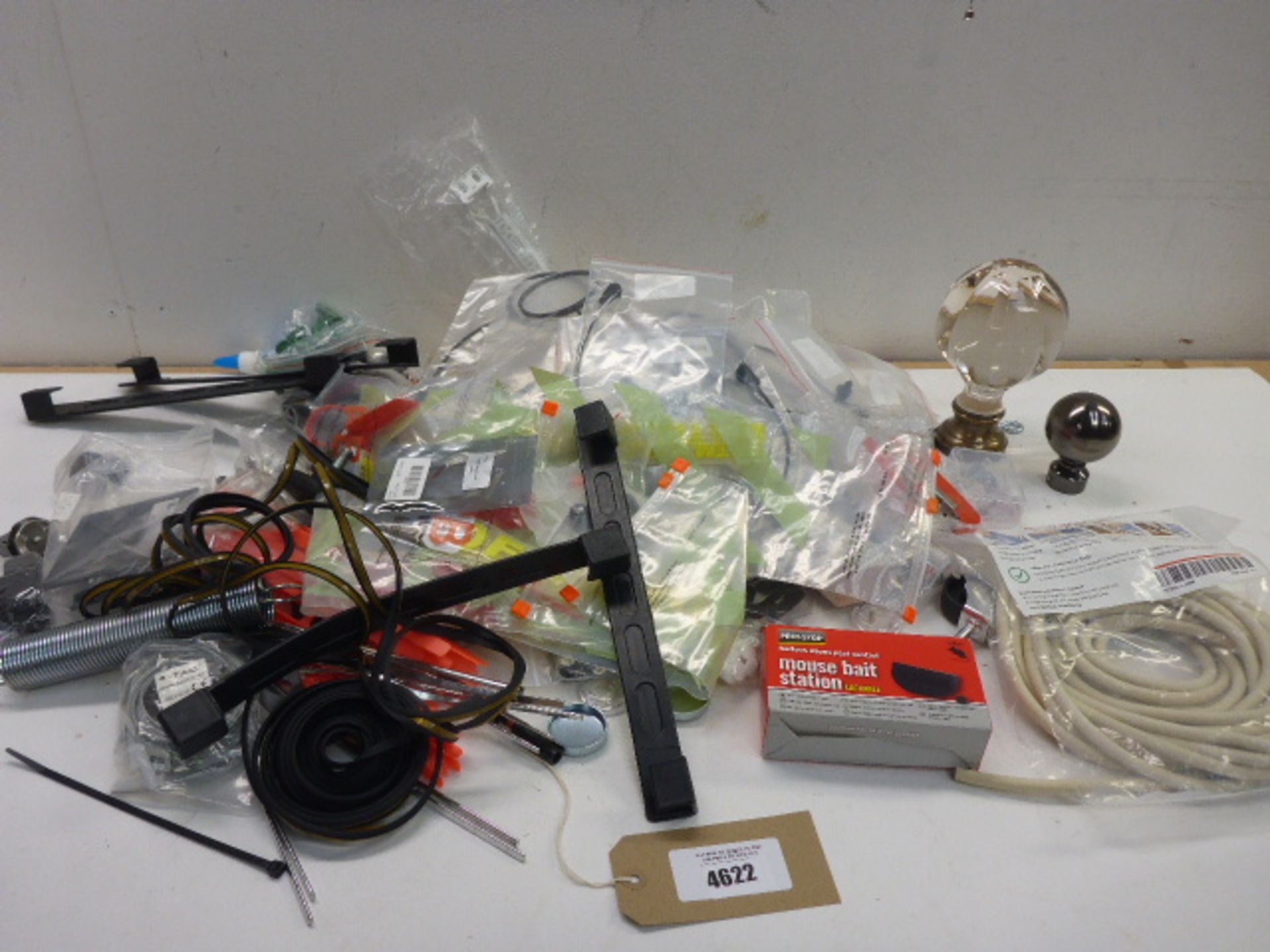 Window seal, springs, bed knobs, mouse traps etc