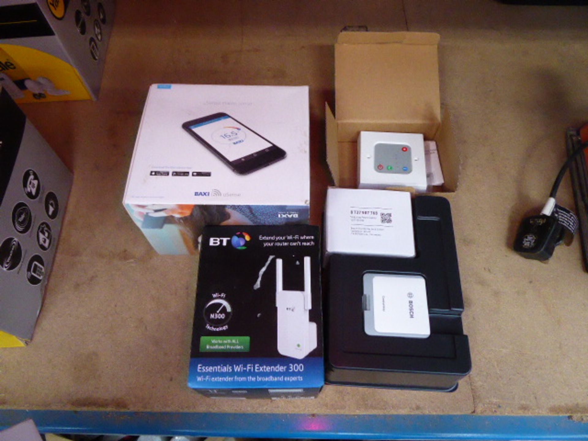 Quantity of items incl. BT wifi extender, timer switches and other switches