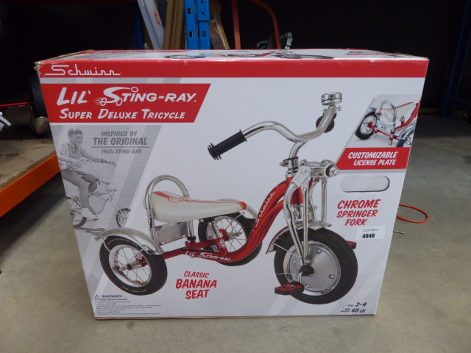 (4031) Boxed Schwinn trike