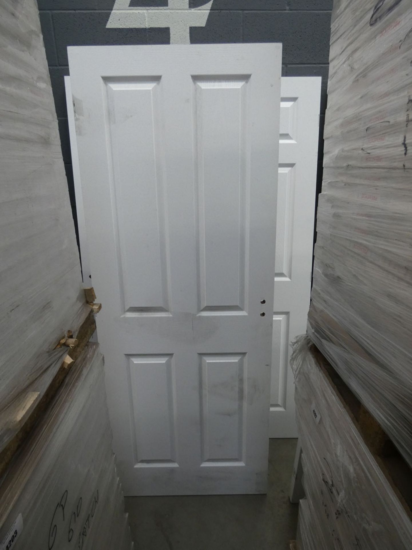 23 Premdor 4 panel internal doors (838mm wide) Condition report: H1982mm