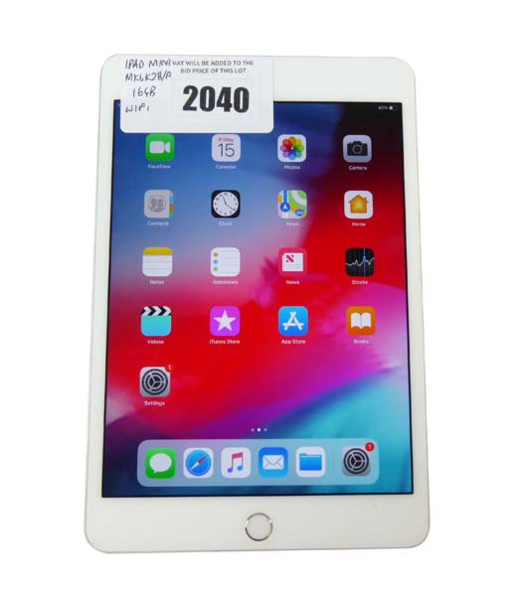 iPad Mini 16GB Silver tablet (A1538)