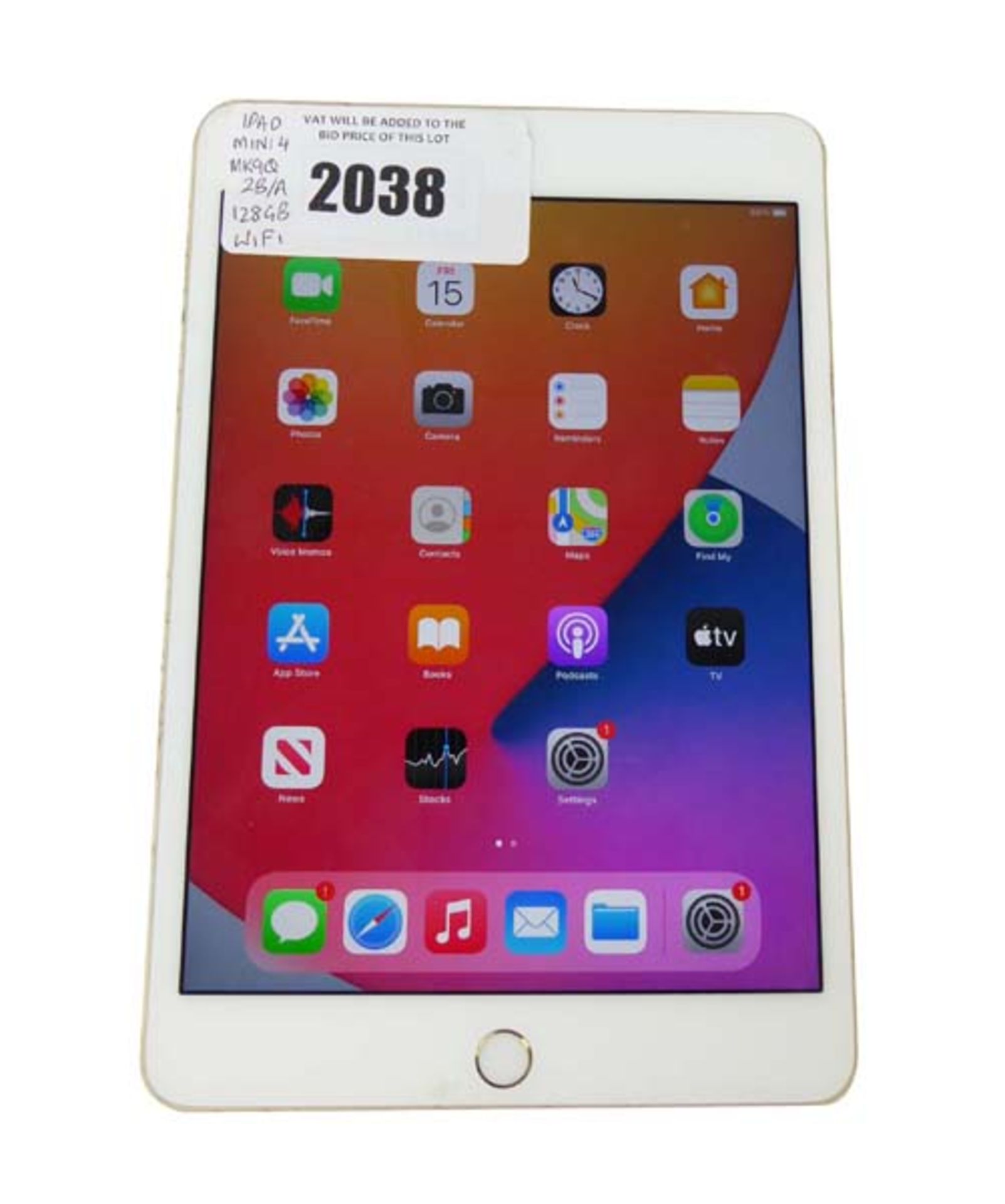 iPad Mini 4 128GB Gold tablet (A1538)