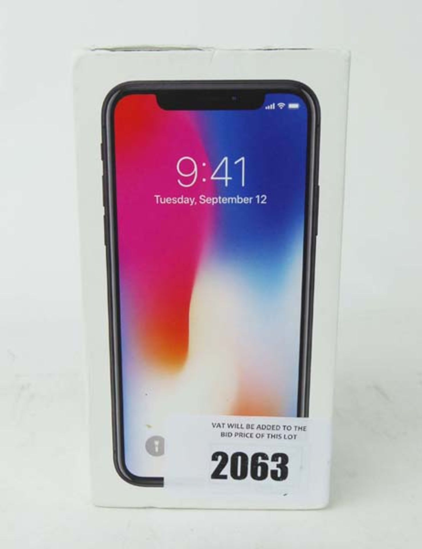 iPhone X 64GB Space Grey smartphone with box (A1901) - Image 2 of 2