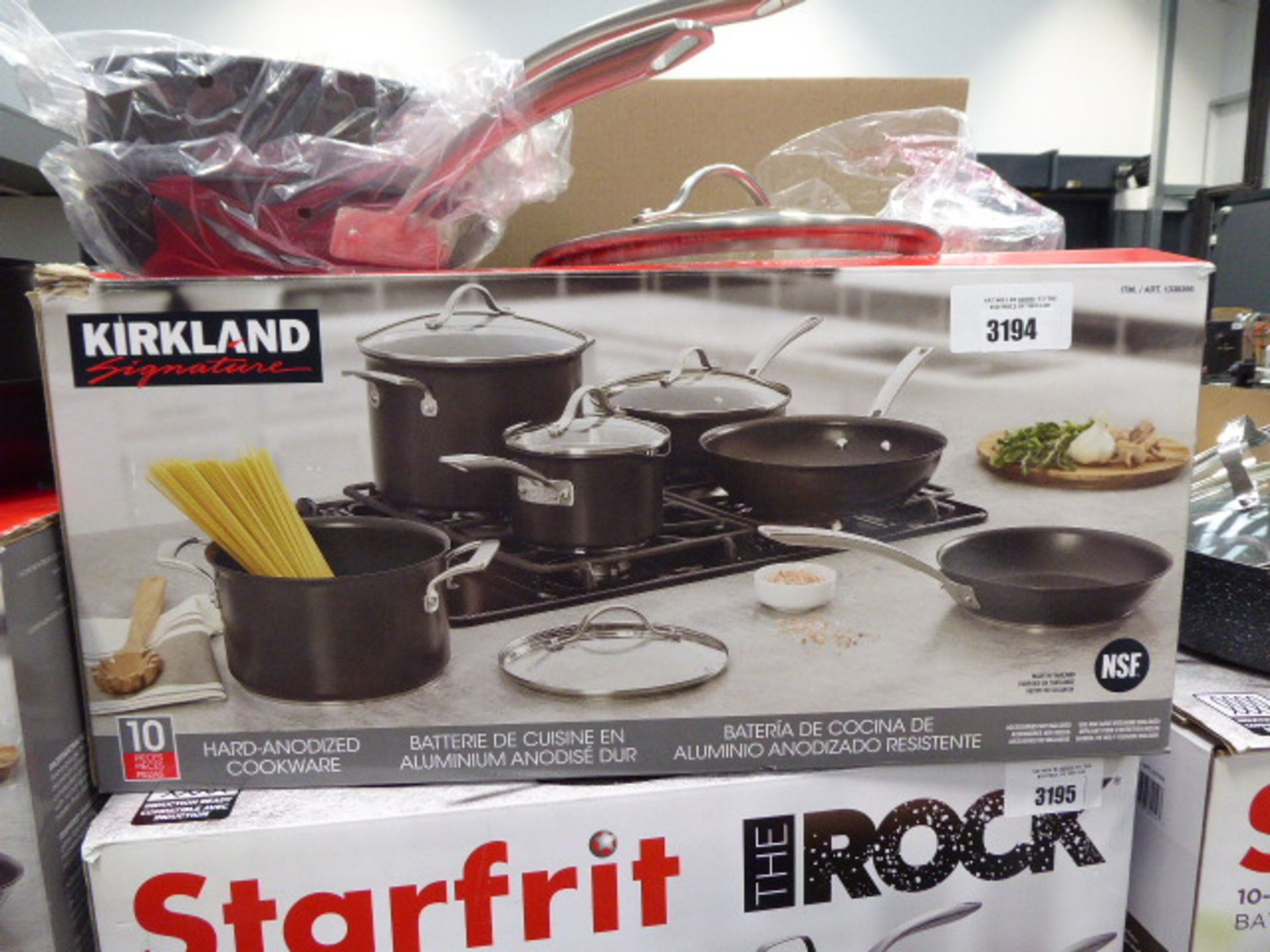 Boxed Kirkland cookware set