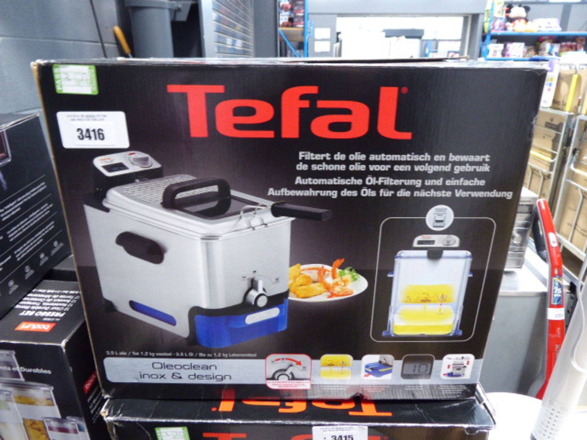 3264 - Boxed Tefal filter fryer