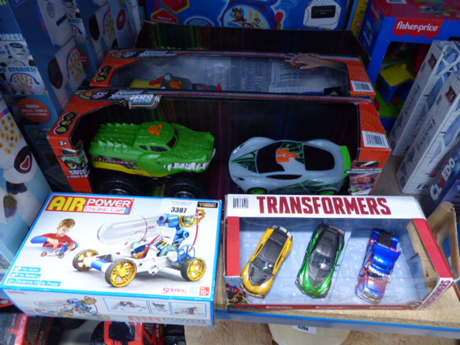 AirPower engine car, Transformer car set, 3 Road Ripper sets, etc